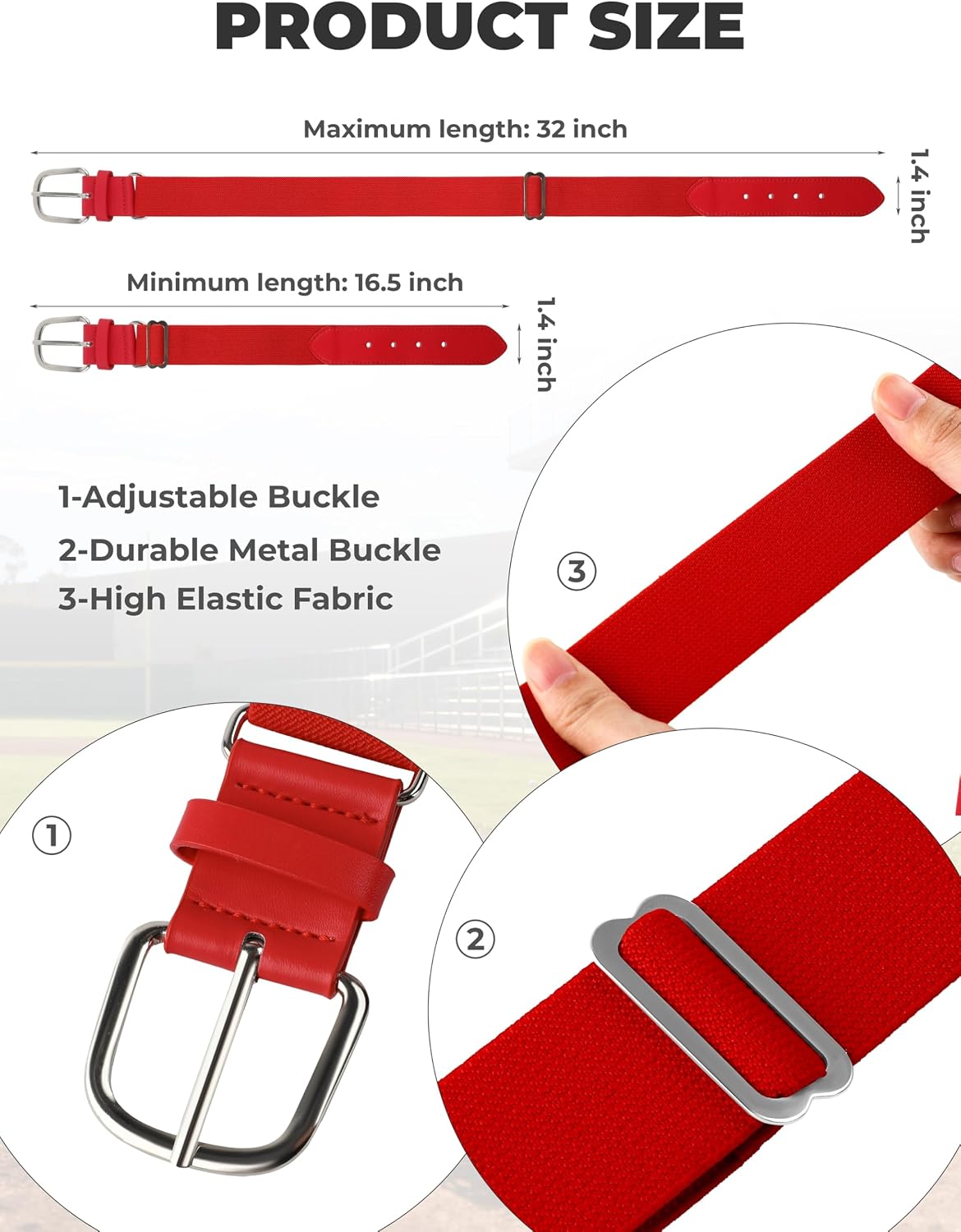Detalle de Gnodio 3 Pairs Baseball Socks combo