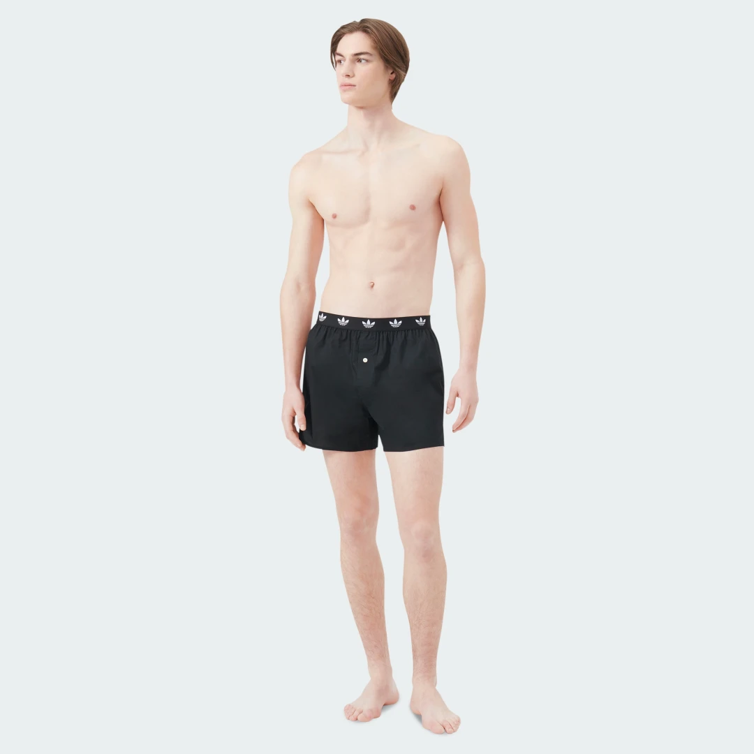 Detalle de Bóxer de algodón técnico cómodo Icon Waistband (2 pares) – Adidas