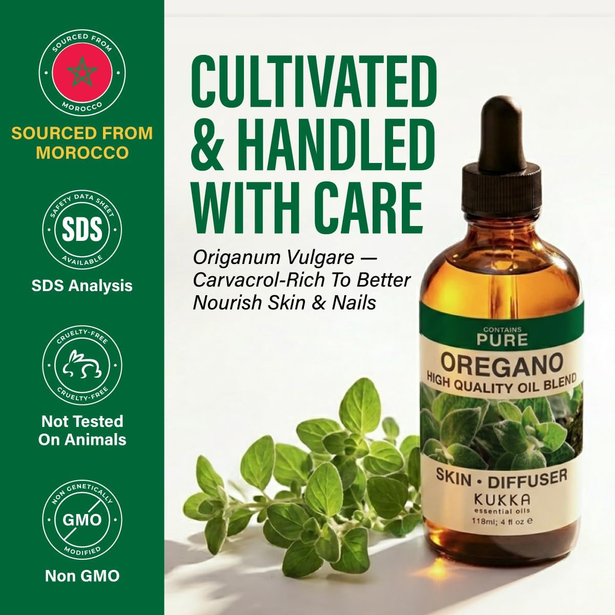 Detalle de KUKKA Oregano Essential Oil 4 fl oz
