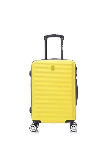 Detalle de CELIMS Maleta de Cabina Aprobada por 100+ Aerolíneas – Ligera y Rígida en ABS, 55x40x20, Amarillo
