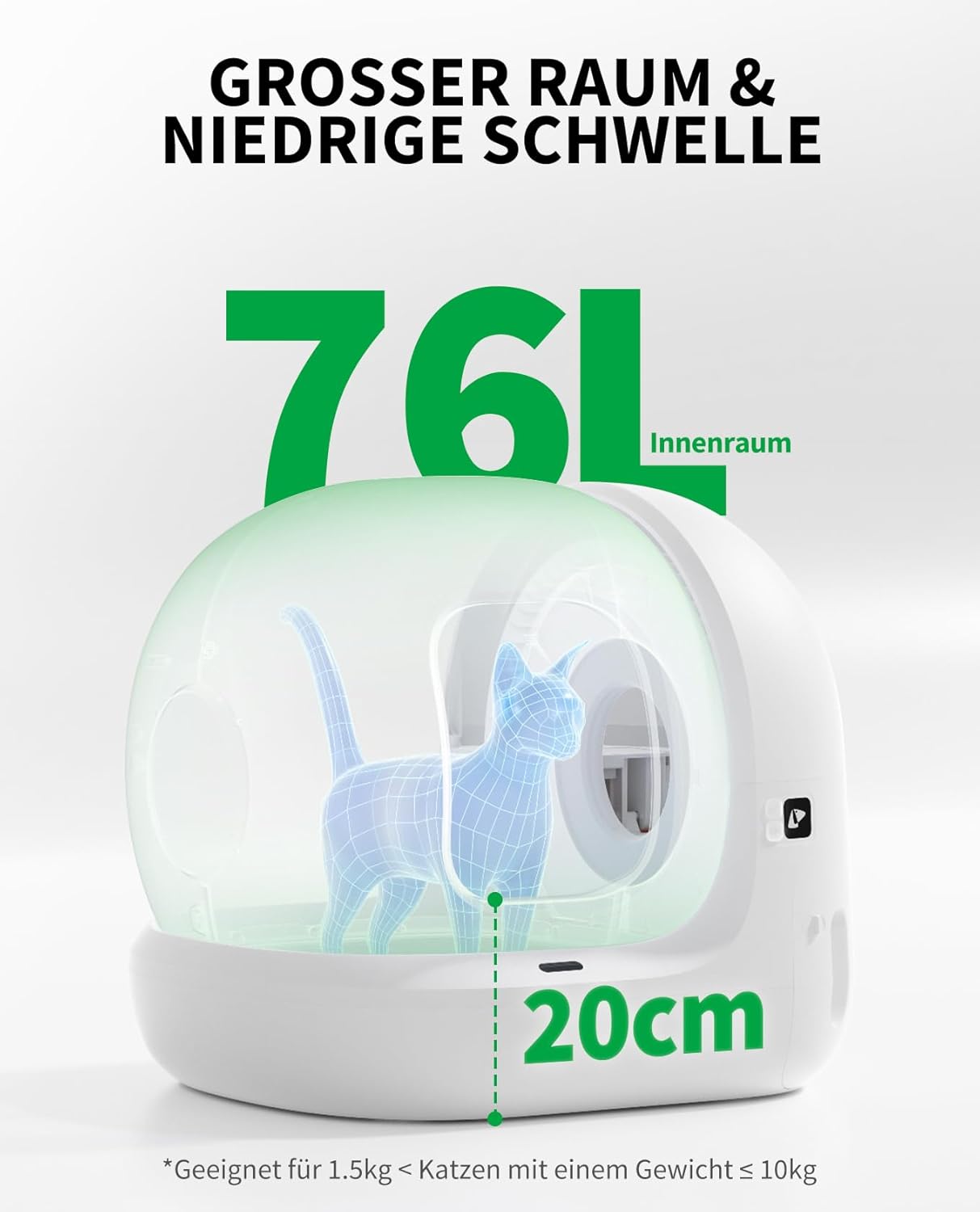 Thumbnail 1 de PETKIT Pura Max 2 Katzentoilette 76 L