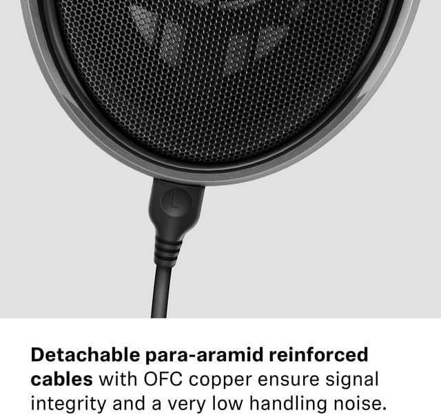 Detalle de Sennheiser HD 650 Open-Back Dynamic Headphones, 300 Ohm, 42 mm Drivers