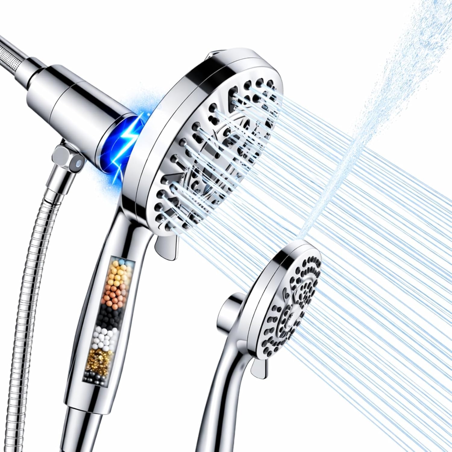Detalle de Handheld Shower Head, 10 Spray Modes