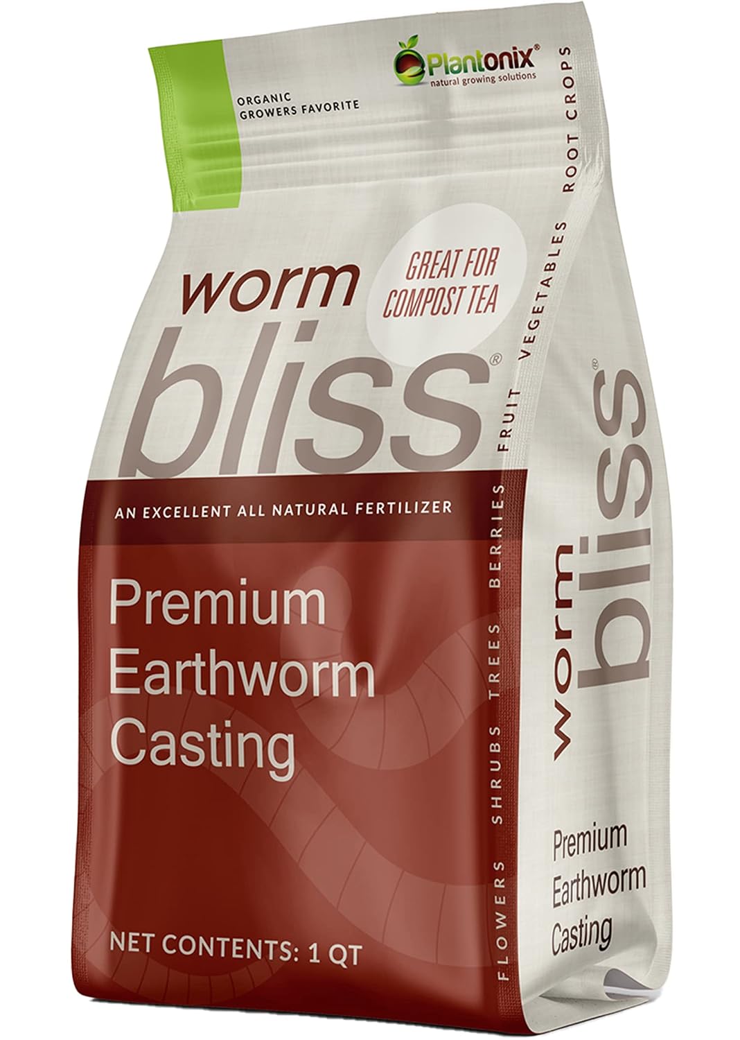 Detalle de Plantonix Worm Bliss Organic Worm Castings, 1-Quart OMRI-Listed Soil Amendment