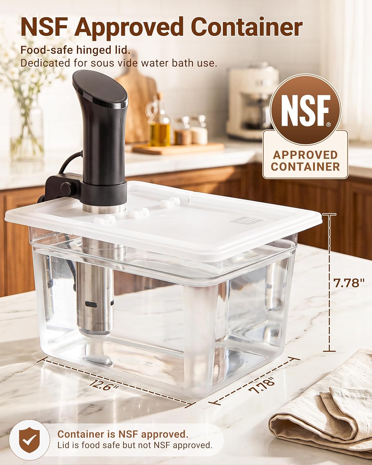 Thumbnail 5 de EVERIE EVC-12 sous vide container 12 Quart 🍲