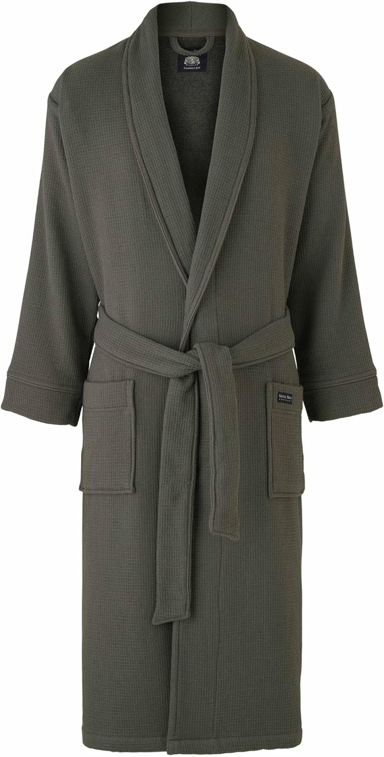 Thumbnail 5 de THE SAVILE ROW COMPANY LONDON Men’s 100% Cotton Honeycomb Waffle Bathrobe with Terry Lining