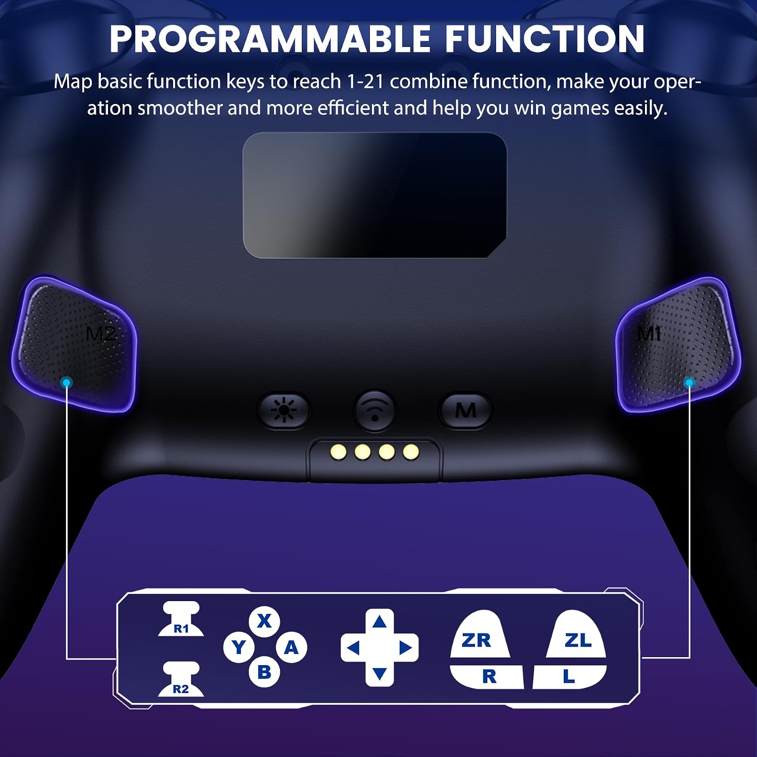 Detalle 2 de BEBONCOOL GAMING Switch 2 Controller mit Ladestation