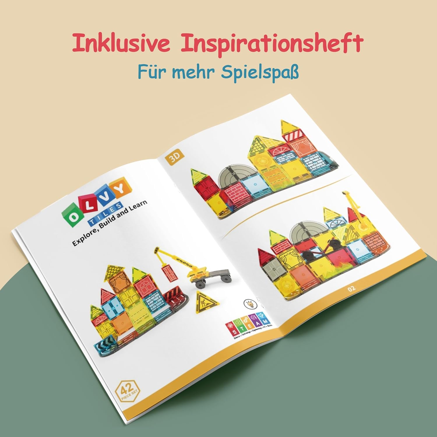 Thumbnail 5 de Olvy Magnetische Bausteine 42 🧩