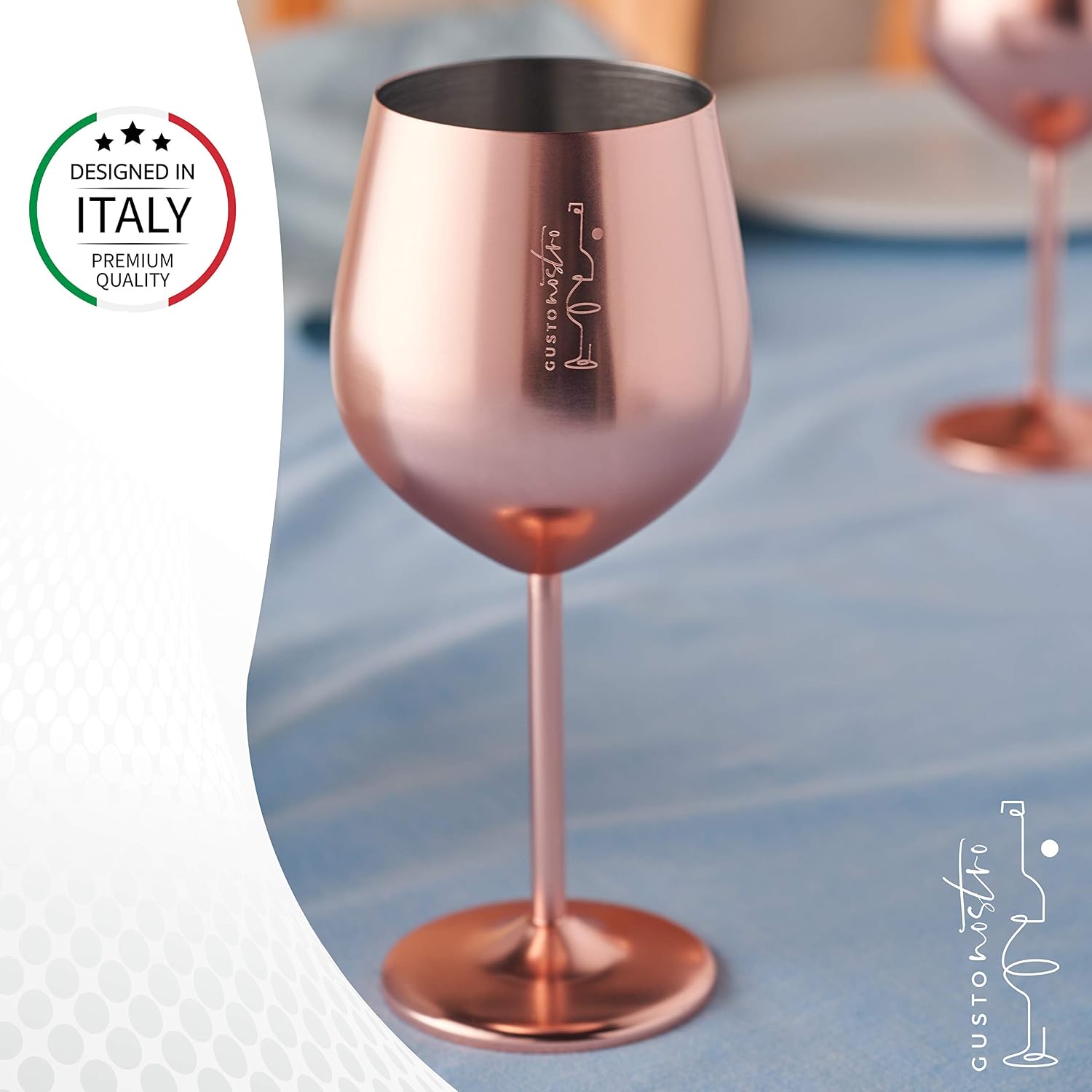 Thumbnail 6 de Gusto Nostro Weingläser 540 ml Edelstahl