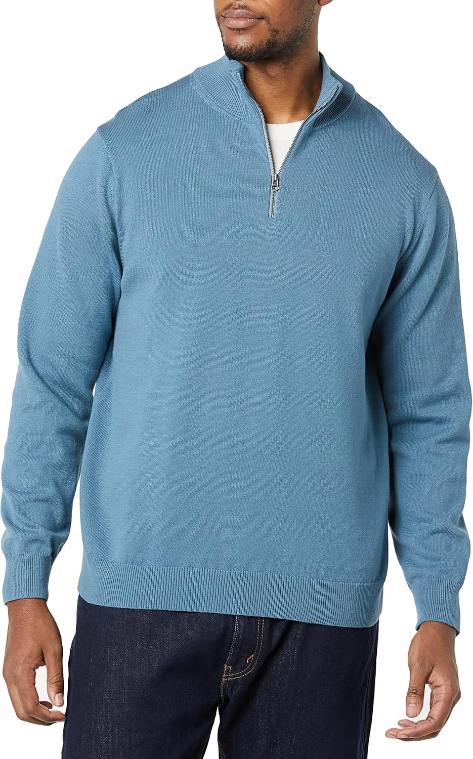 Thumbnail 2 de Amazon Essentials Herren Pullover mit Viertelreißverschluss aus 100% Baumwolle – Normal Passform
