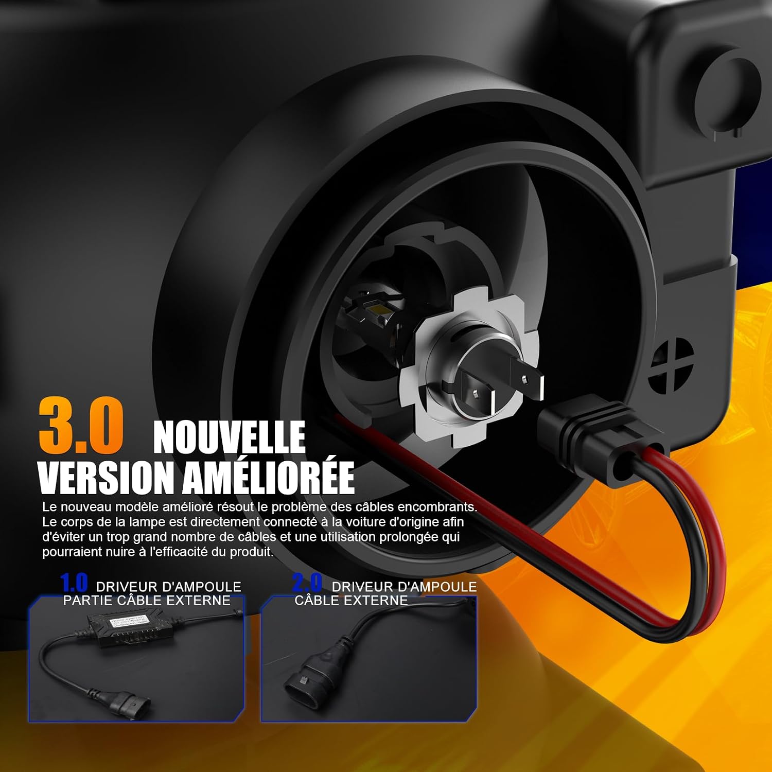 Detalle de FREERAP H7 LED 32000LM 100W ampoules pour voiture