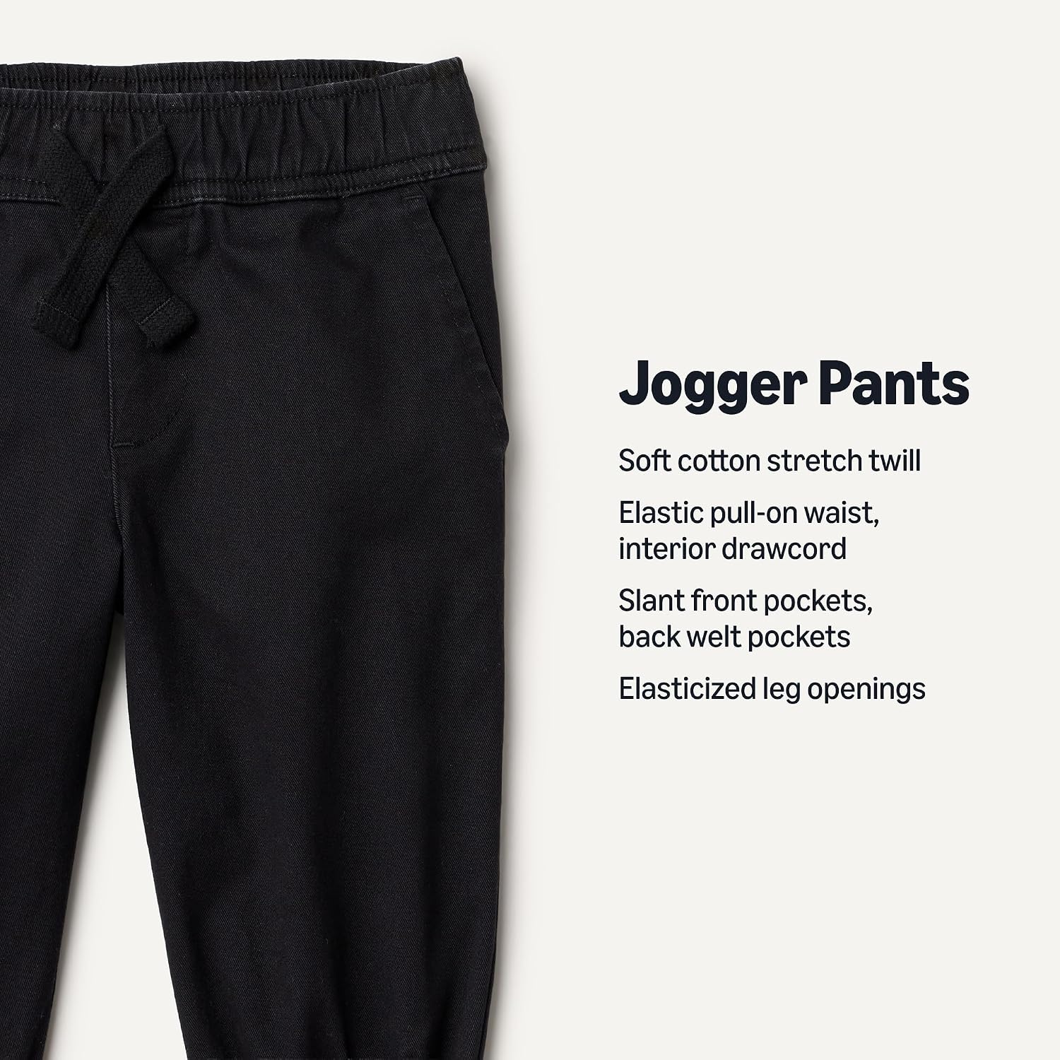 Detalle de Amazon Essentials x Sofia Grainge Unisex Kids' Pull-On Twill Jogger Pants
