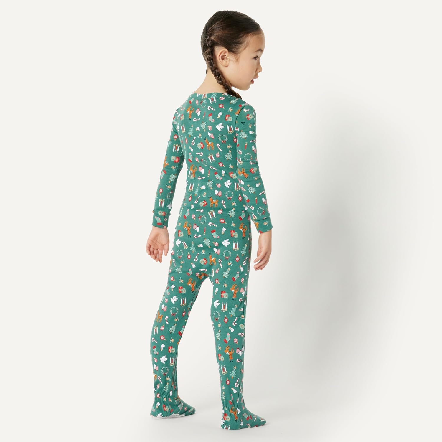 Detalle de Amazon Essentials x Sofia Grainge Completi Coordinati di Pigiami Natalizi per la Famiglia