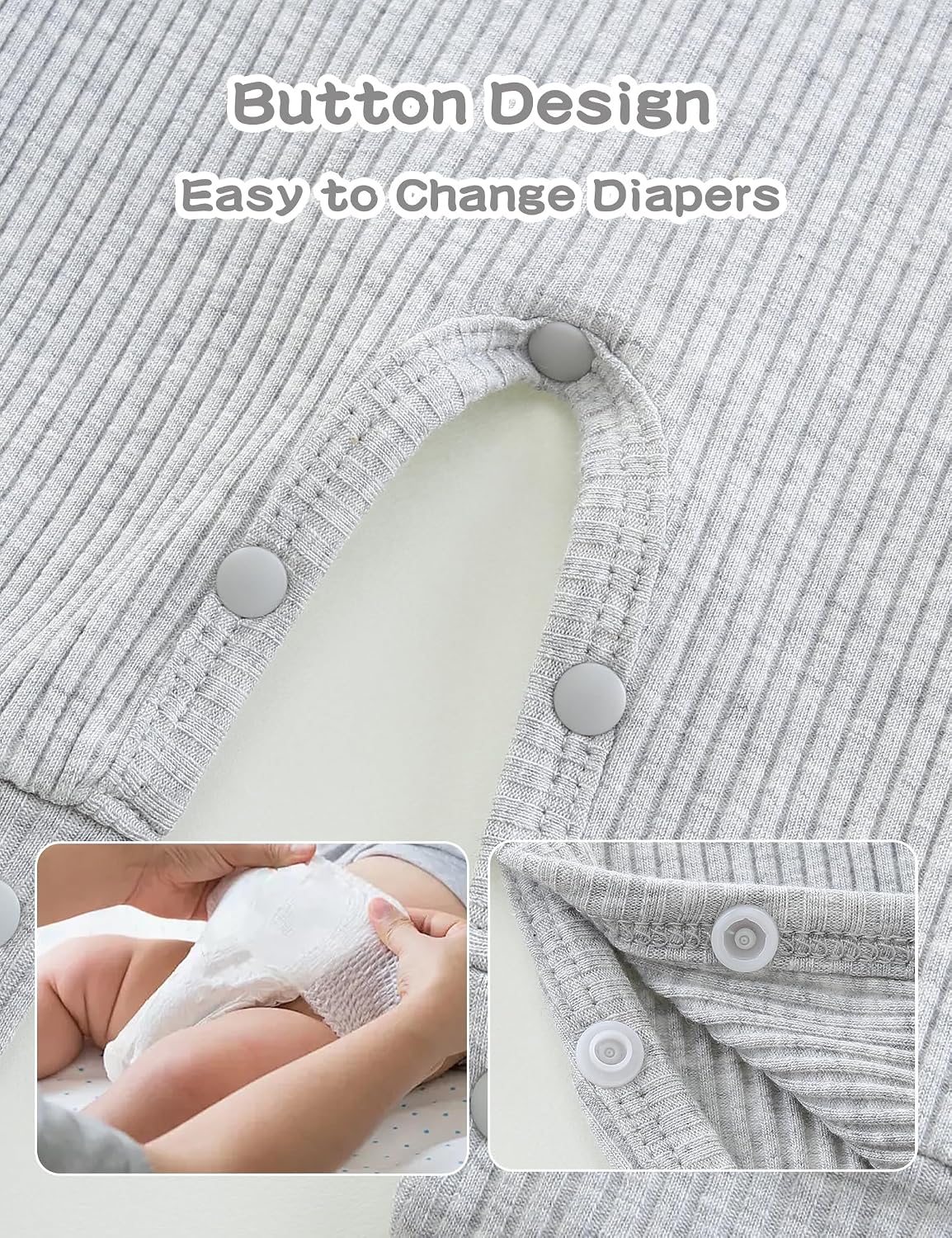 Detalle 1 de Schlafanzug Baby Strampler 3er Pack für 0-3 Monate