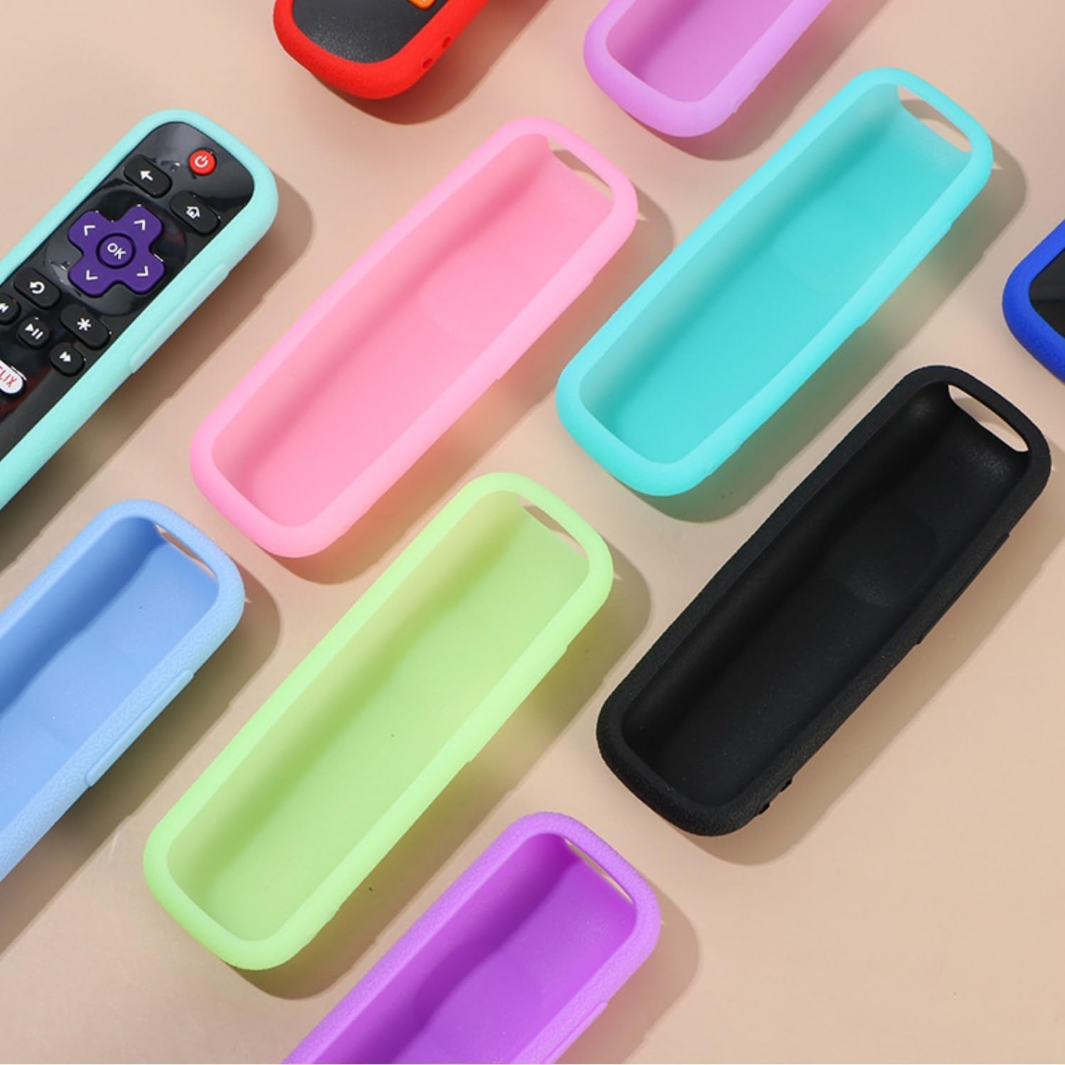 Thumbnail 3 de Remote Cover Case for Roku Remotes — Universal Blue Silicone Sleeve