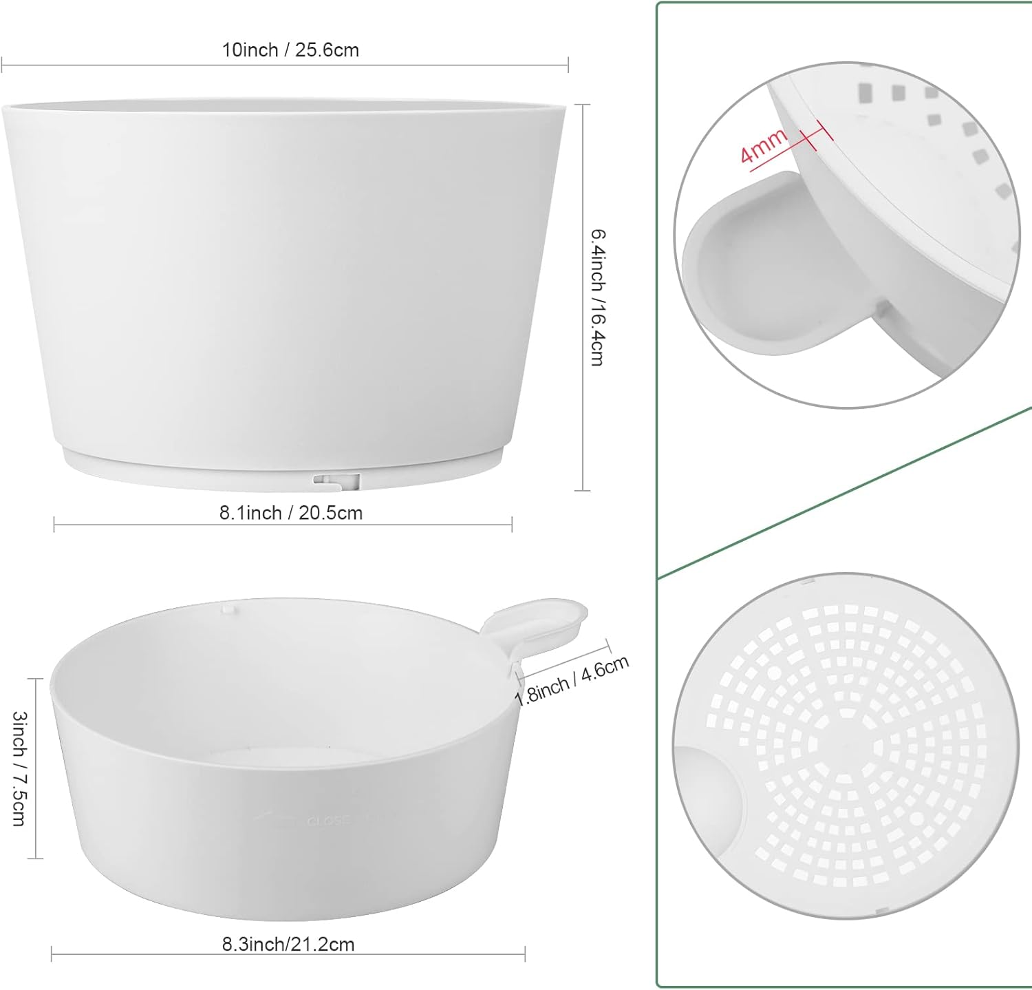 Thumbnail 5 de Idealife 10 Inch Maceta 1700 ml