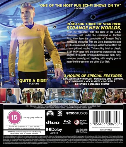 Thumbnail 1 de Star Trek: Strange New Worlds – Season 3 Blu-ray (Region A)