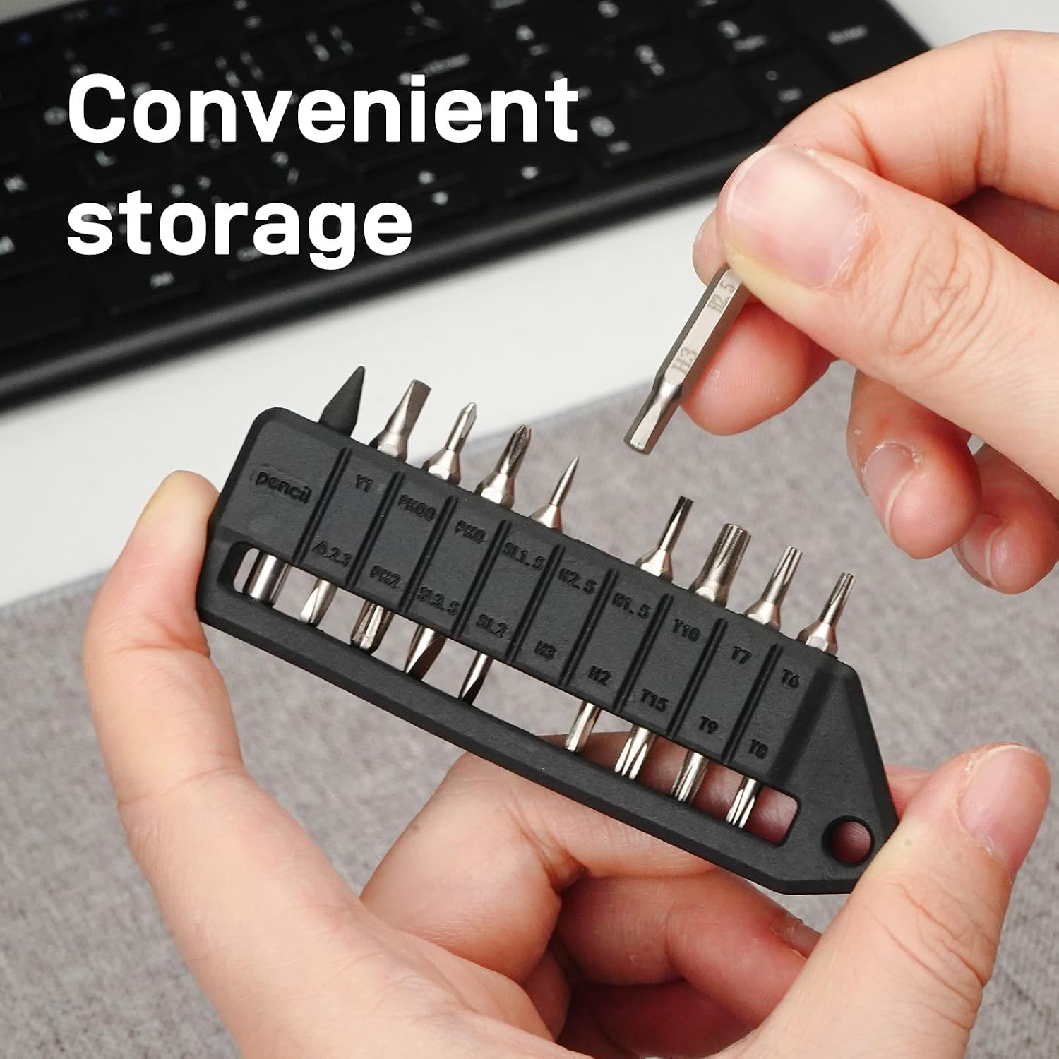 Thumbnail 1 de OKNIFE MBS1 4mm両頭ビットセット、S2工具鋼・9種類・エターナルペンシル付き
