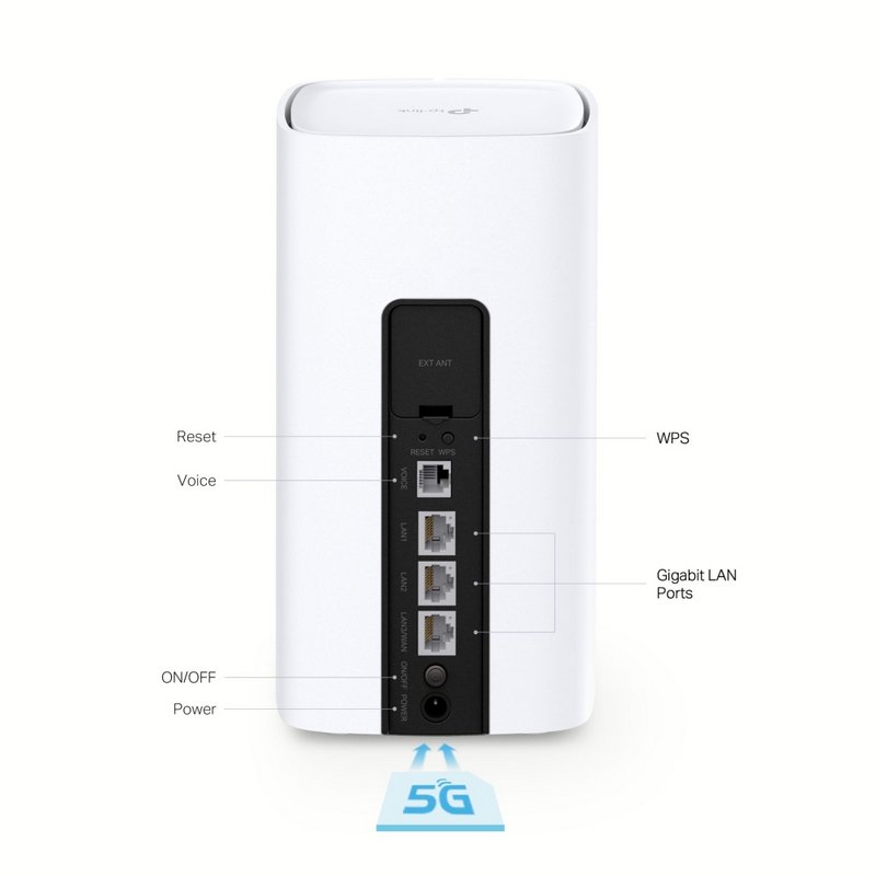 Thumbnail 1 de TP-Link NX510v: Router VoIP 5G Wi‑Fi 6 AX3000 para uso en casa, rural o móvil
