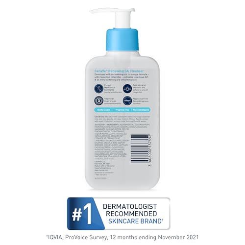 Thumbnail 6 de CeraVe Renewing Salicylic Acid Cleanser: Gentle BHA Exfoliating Face Wash, 16oz