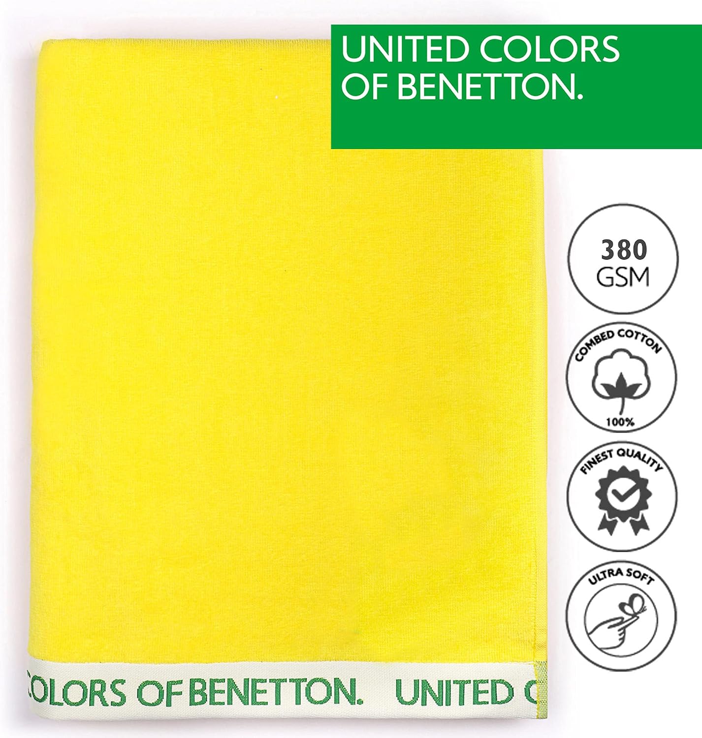 Detalle 2 de UNITED COLORS OF BENETTON, Set Toallas Playa 100% Algodón 🏖