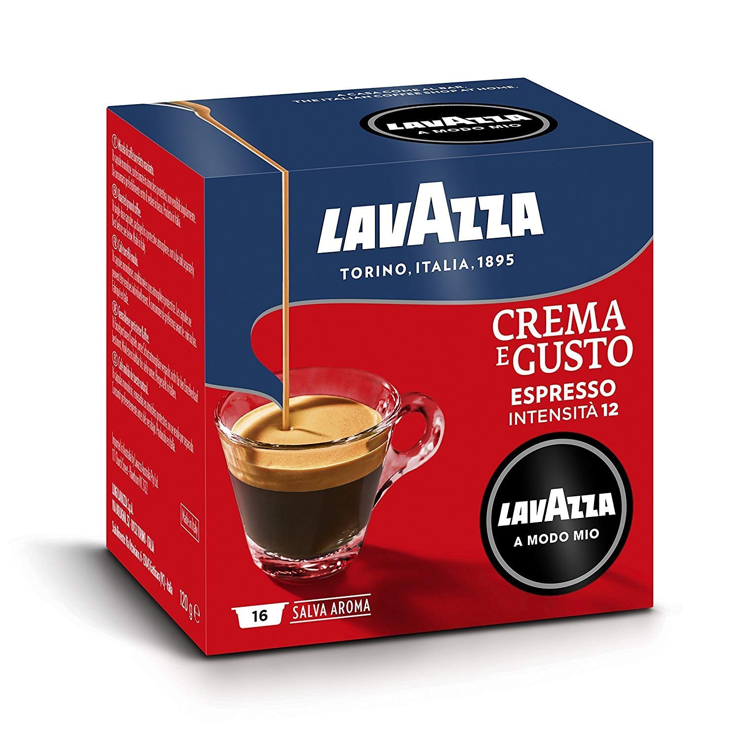 Detalle de Lavazza Crema e Gusto Classico – 30 Kapseln Aluminium, kompatibel mit Nespresso Original-Maschinen