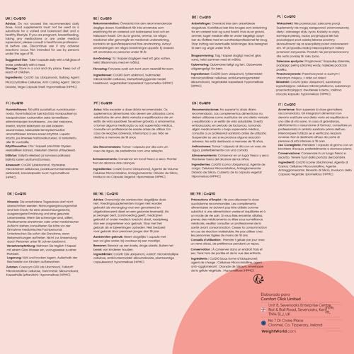 Thumbnail 5 de Coenzima Q10 200 mg WeightWorld 120 cápsulas veganas | 4 meses de suministro