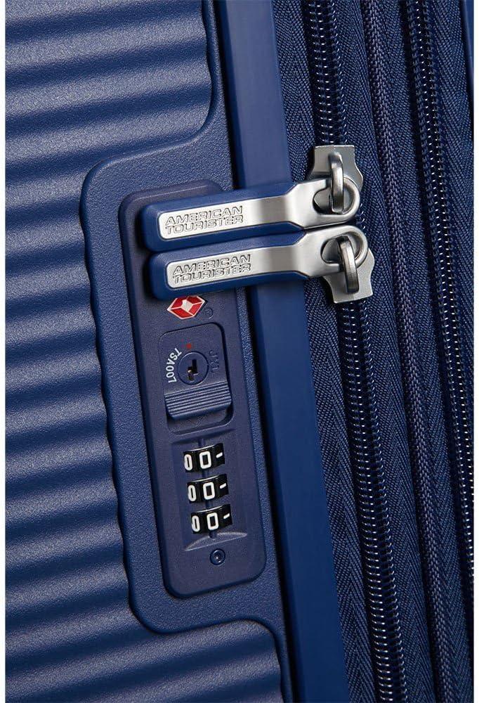 Thumbnail 2 de American Tourister Soundbox Trolley S espandibile da cabina 55 cm, Blu (Midnight Navy)
