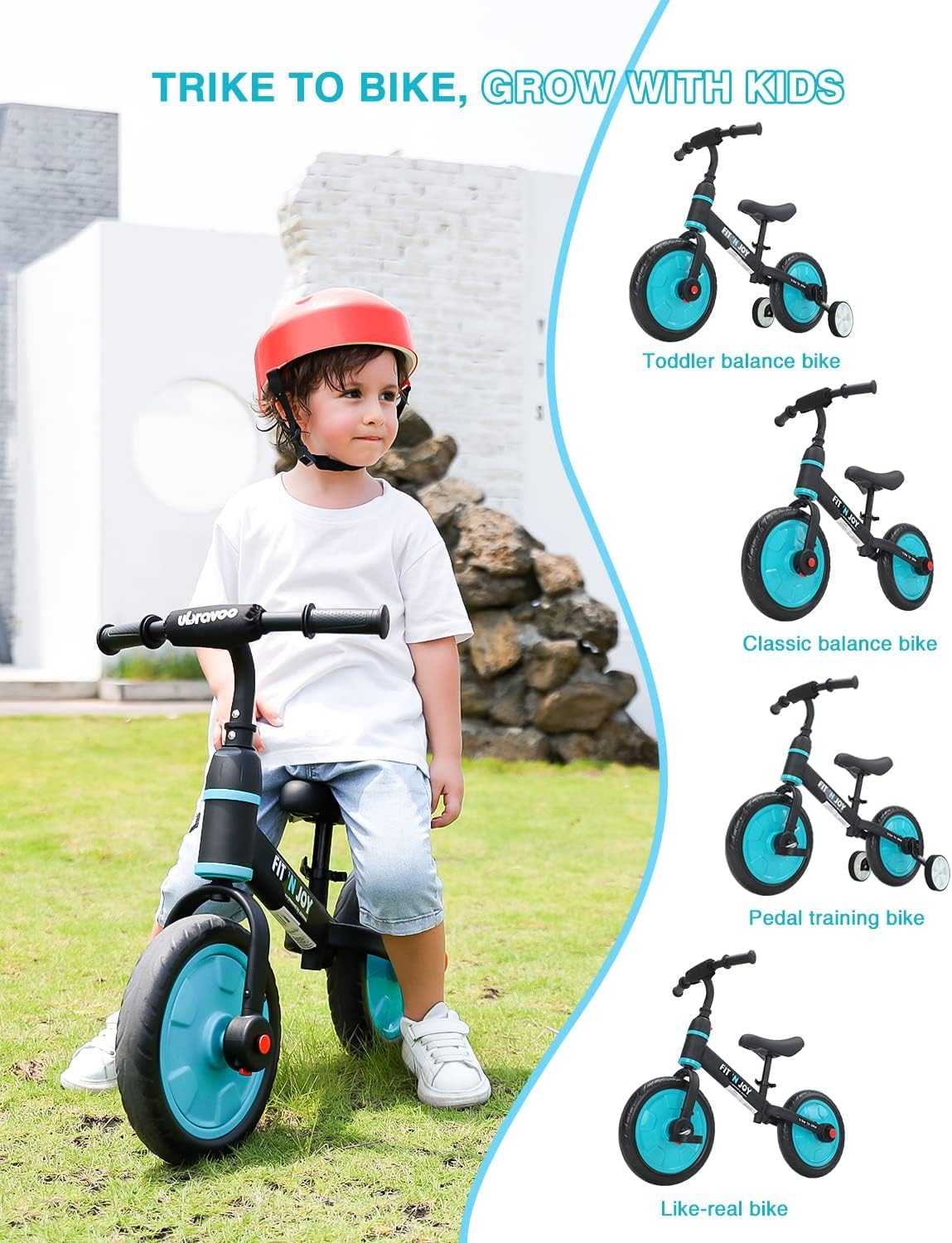 Detalle 2 de UBRAVOO Fit 'n Joy draisienne 4 en 1