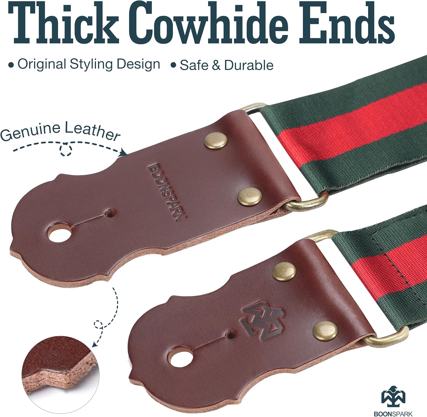 Detalle 2 de BOONSPARK Guitar Strap, 2-Inch Wide