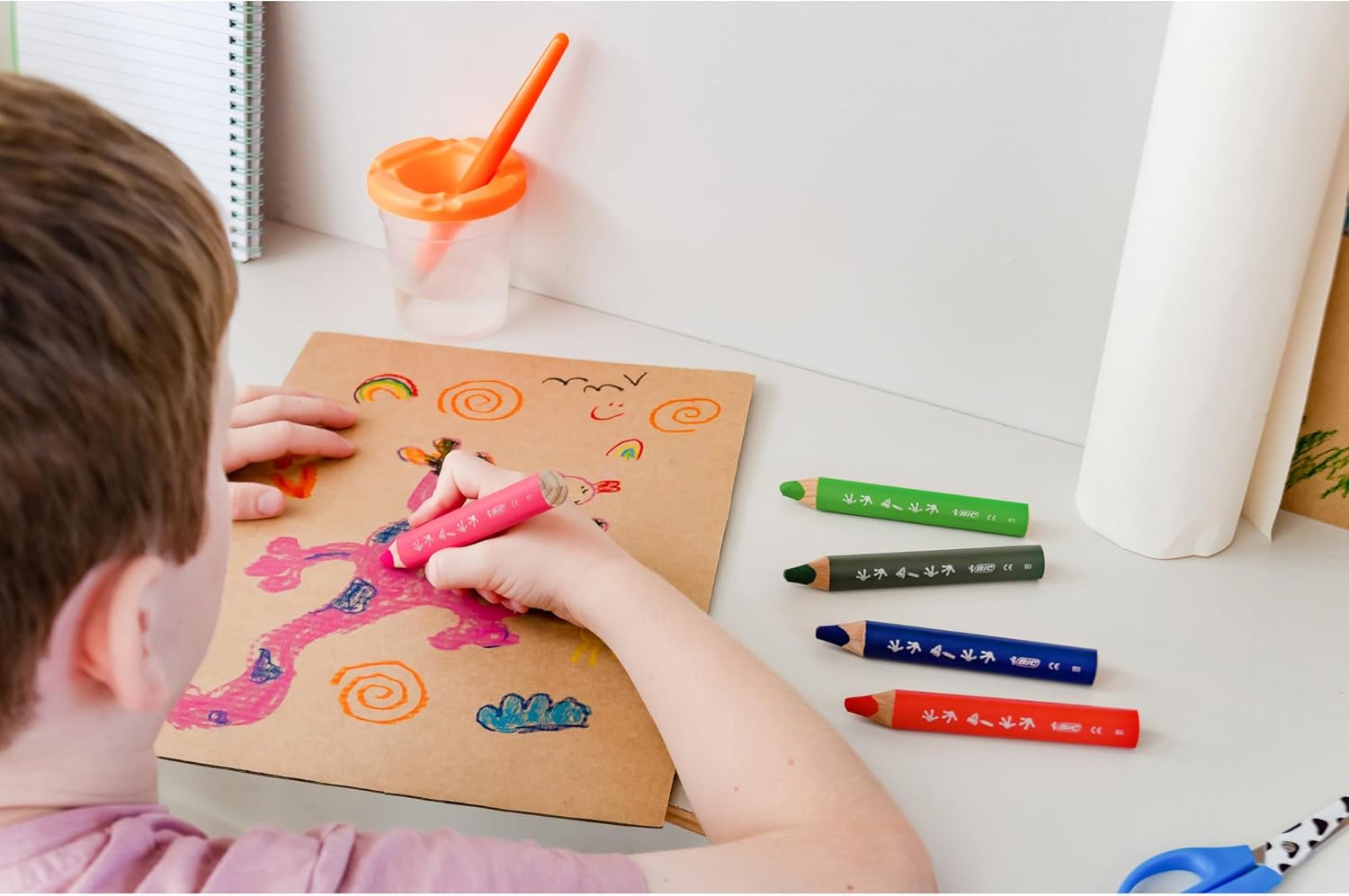 Detalle 2 de BIC Kids Multisurface Pencils 12pk: versatile colour for creative play