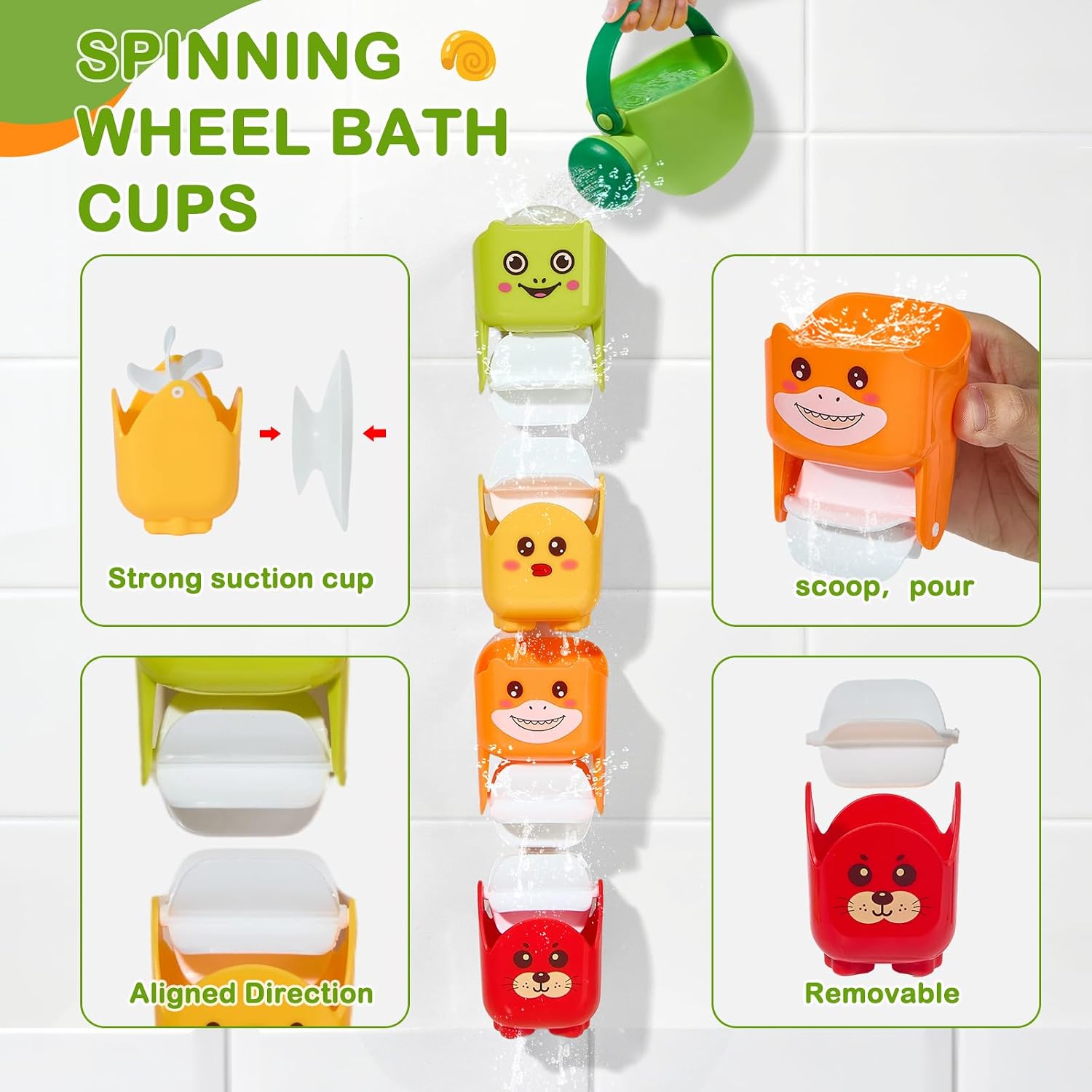 Detalle 2 de Toddler Bath Toy Set, 12-Piece