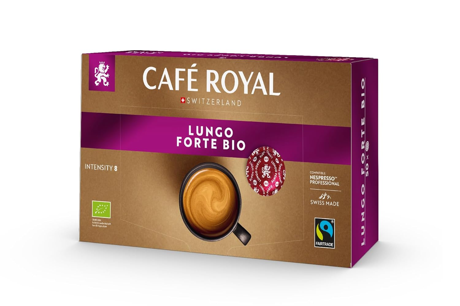Detalle de Café Royal Professional Pads Bio Espresso Forte – 50 Pads, Nespresso® Professional kompatibel