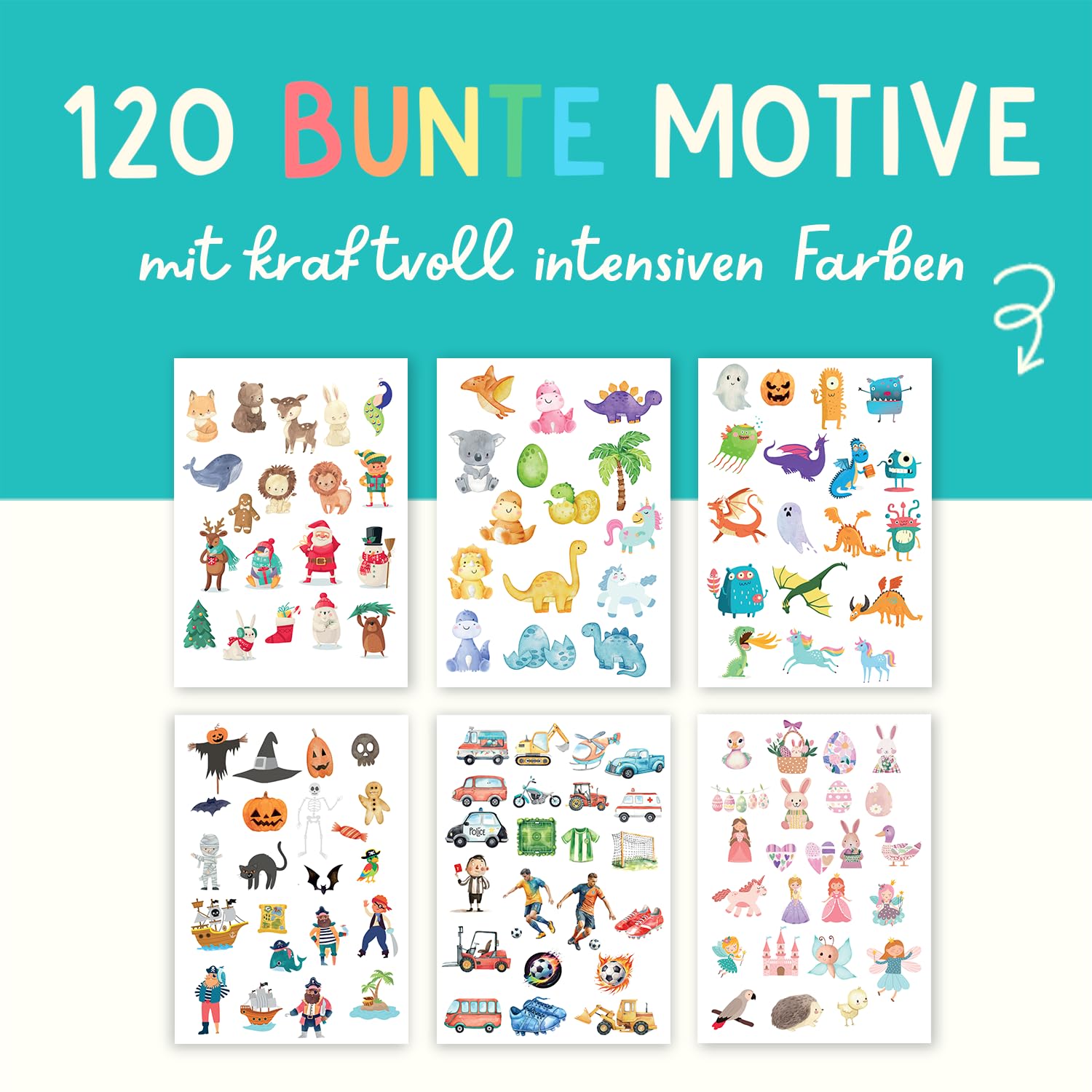 Thumbnail 1 de Kinder Tattoos Famifidus 120