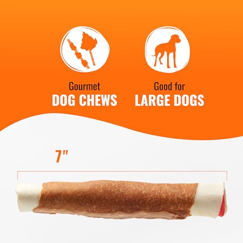 Detalle de Good 'n' Fun Roll Long-Lasting Dog Treat for Large Dogs, 6 Count