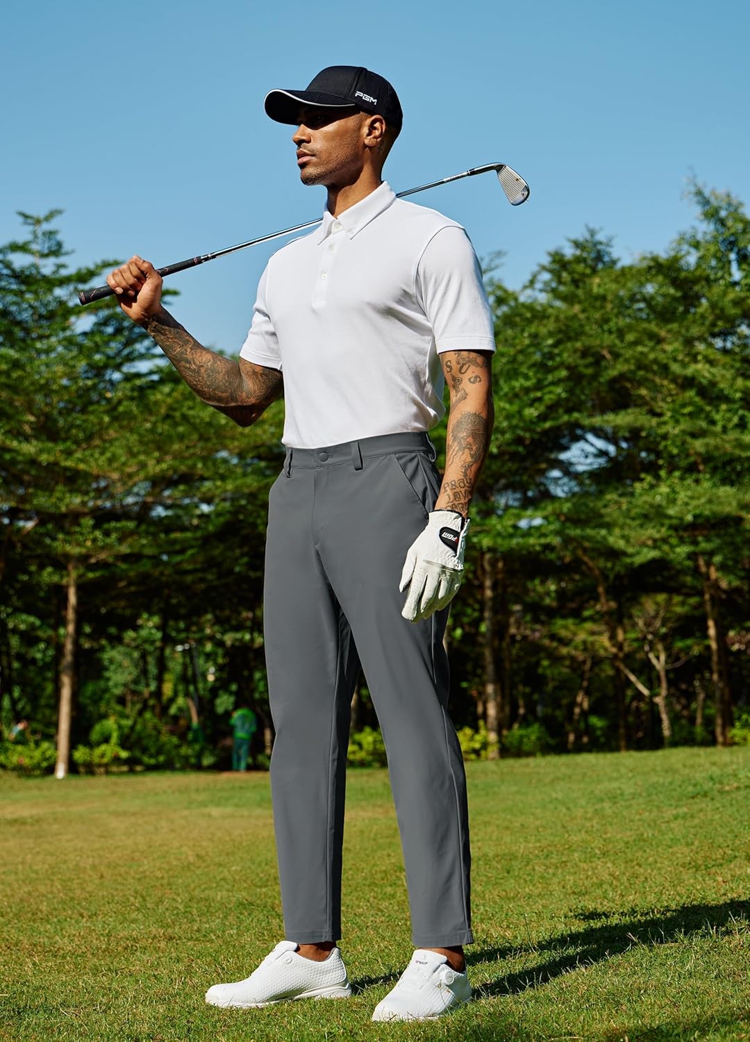 Detalle de Willit Men’s Golf Pants Stretch Comfy Work Dress Pants (Lightweight) with Pockets