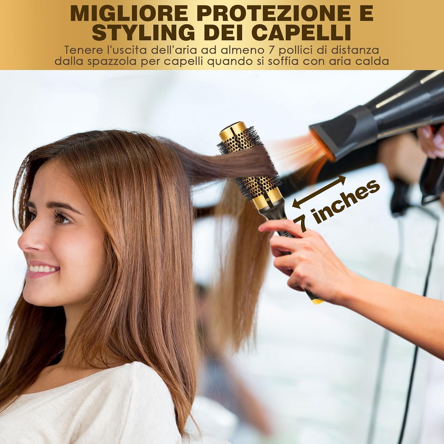 Thumbnail 6 de Shinlea Spazzola Ricci 33 mm per capelli corti