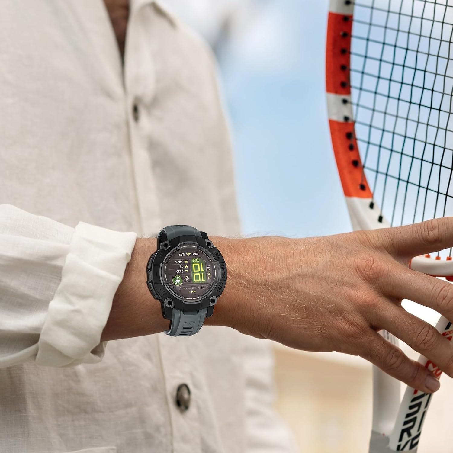 Detalle 2 de U-LIMVE armband för Garmin Instinct 3 AMOLED 50 mm och Solar 50 mm, silikon, 26 mm