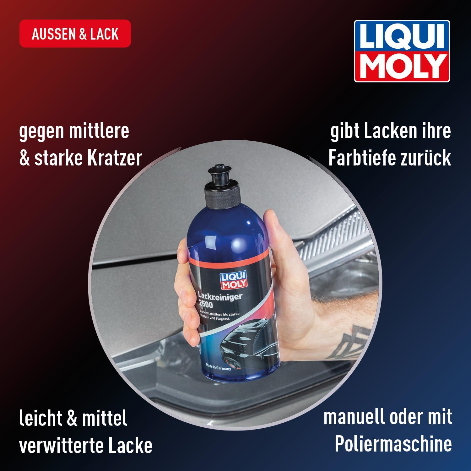 Detalle de LIQUI MOLY Lackreiniger 2500 – 500 ml, farblos