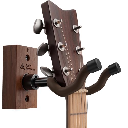 Imagen de AA AUDIO ACCESSORY Nitro-Safe Guitar Wall Mount with Twist-Lock and Solid Sapele Base en OfertitasTOP