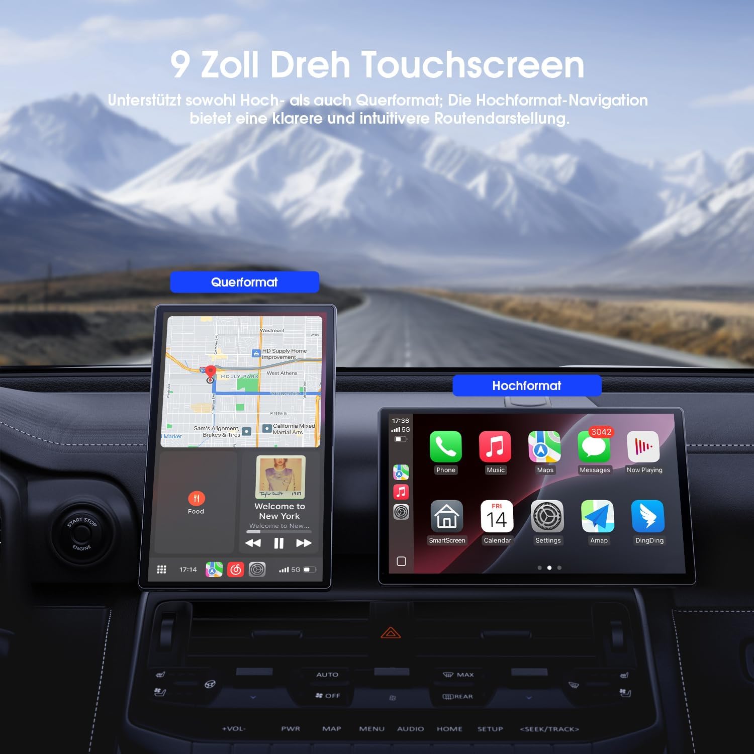 Detalle 2 de Avylet 9 Zoll Wireless Carplay Display
