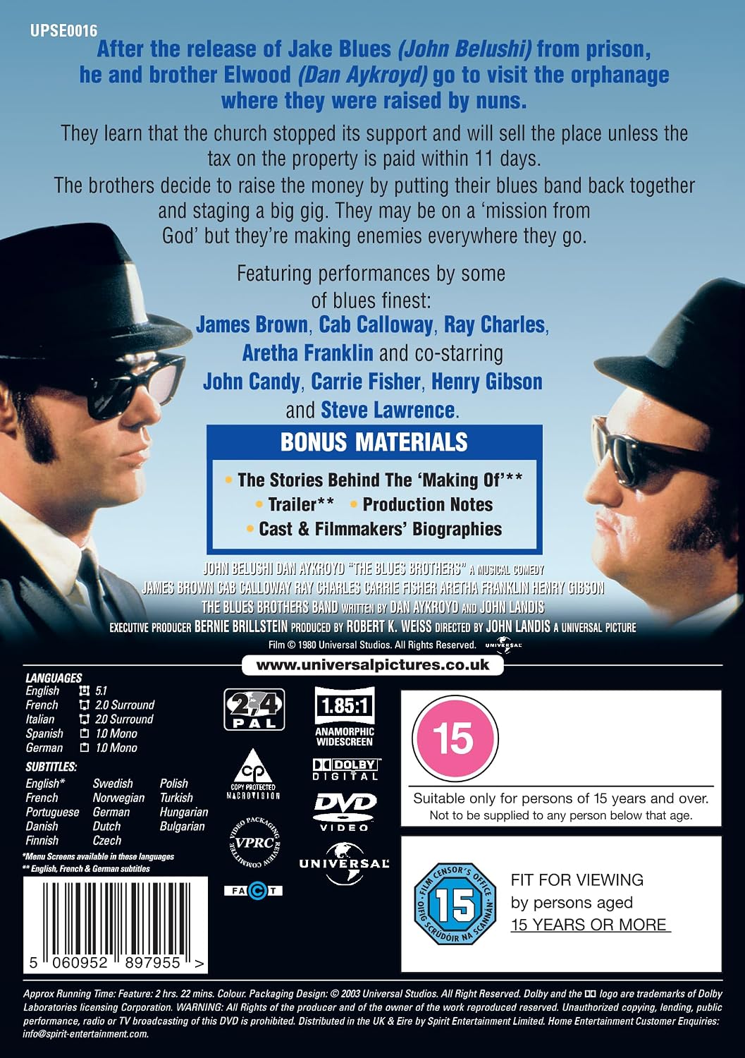 Detalle 2 de The Blues Brothers, film Universal Pictures