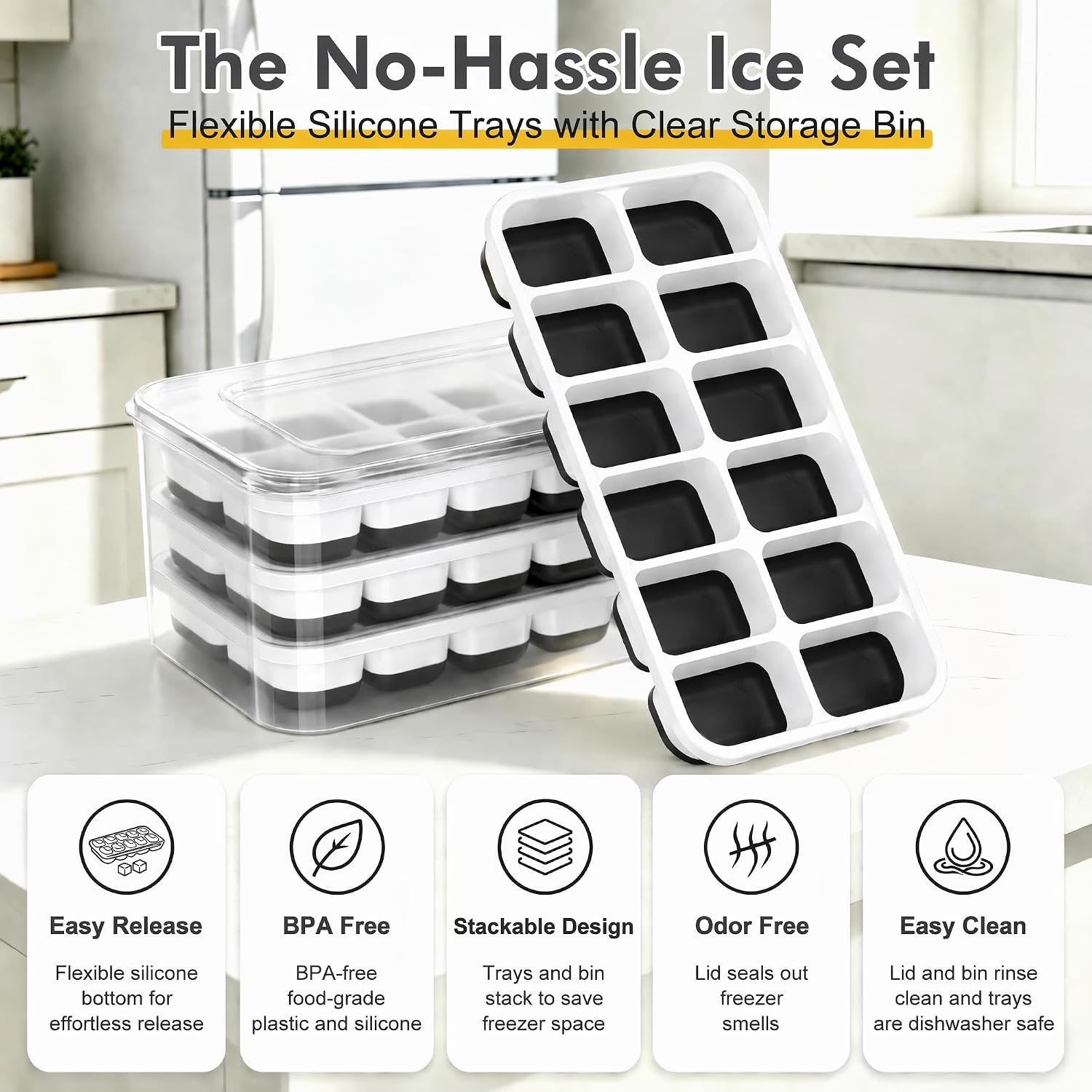 Detalle de Ice Cube Tray Set, 48 Cubes