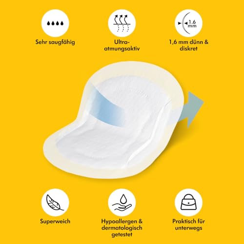 Detalle de Medela Ultra-atmungsaktive Stilleinlagen – Hochgradig saugfähig, diskreter Tragekomfort, 120er Pack