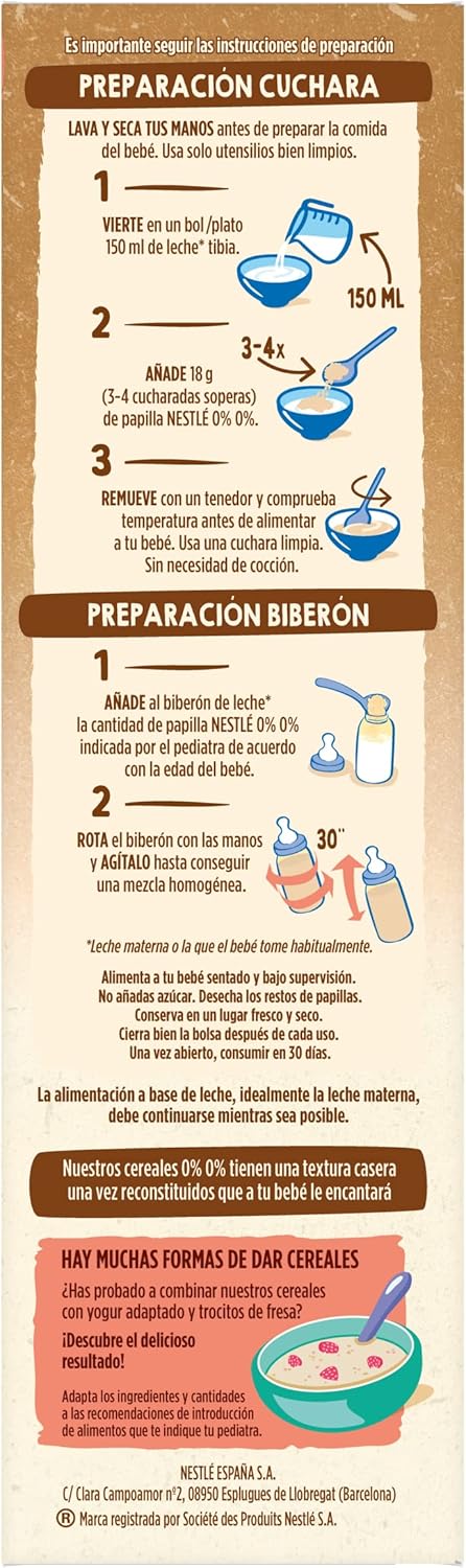 Thumbnail 4 de Nestlé 0% Papilla Multicereales con Galleta para bebés 🍪