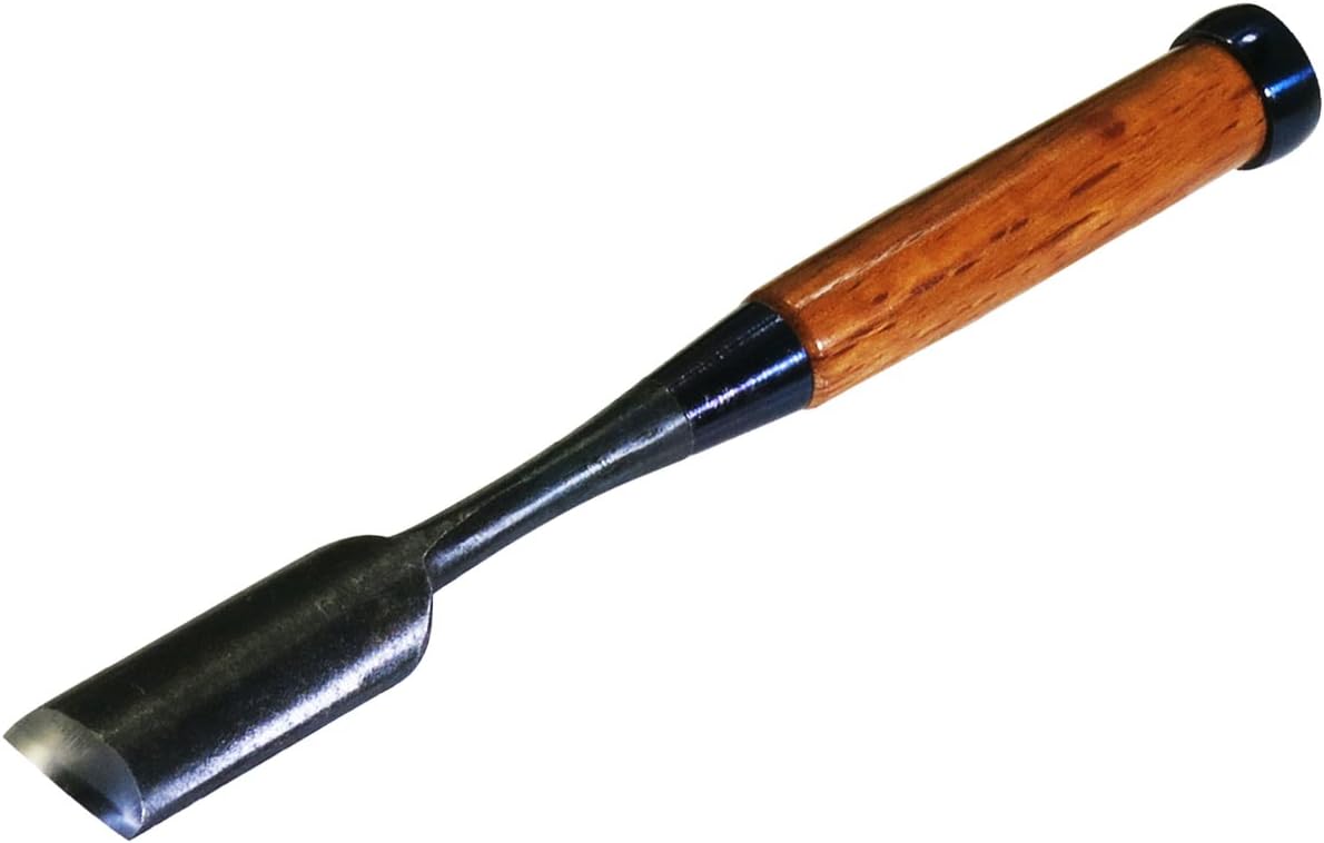 Detalle 1 de 伝匠 70843 内丸のみ 18mm 安来鋼・合金鋼刃・木柄
