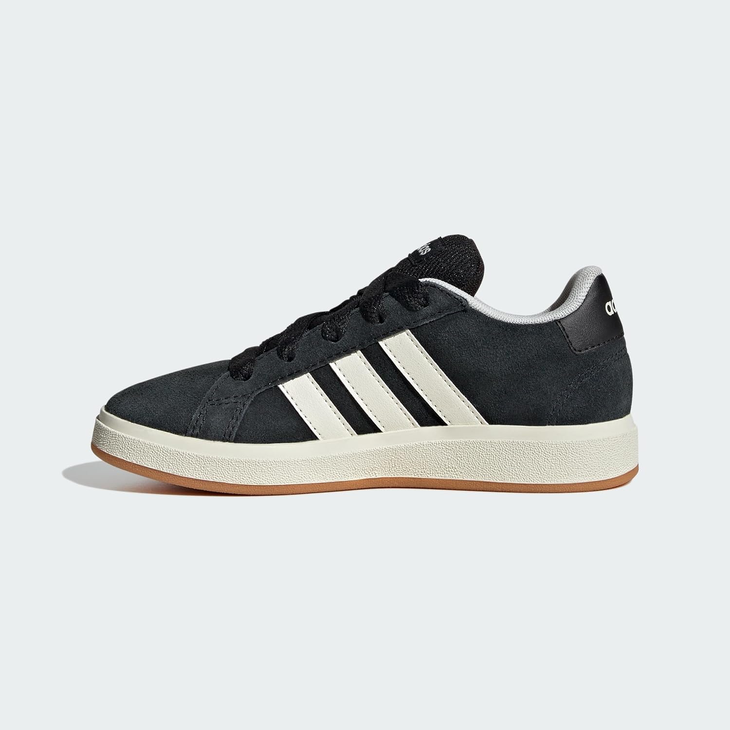 Thumbnail 2 de Adidas Mixte Enfant Grand Court 00S – chaussures en cuir suédé, Core Black/Off White/Gum (38 EU)