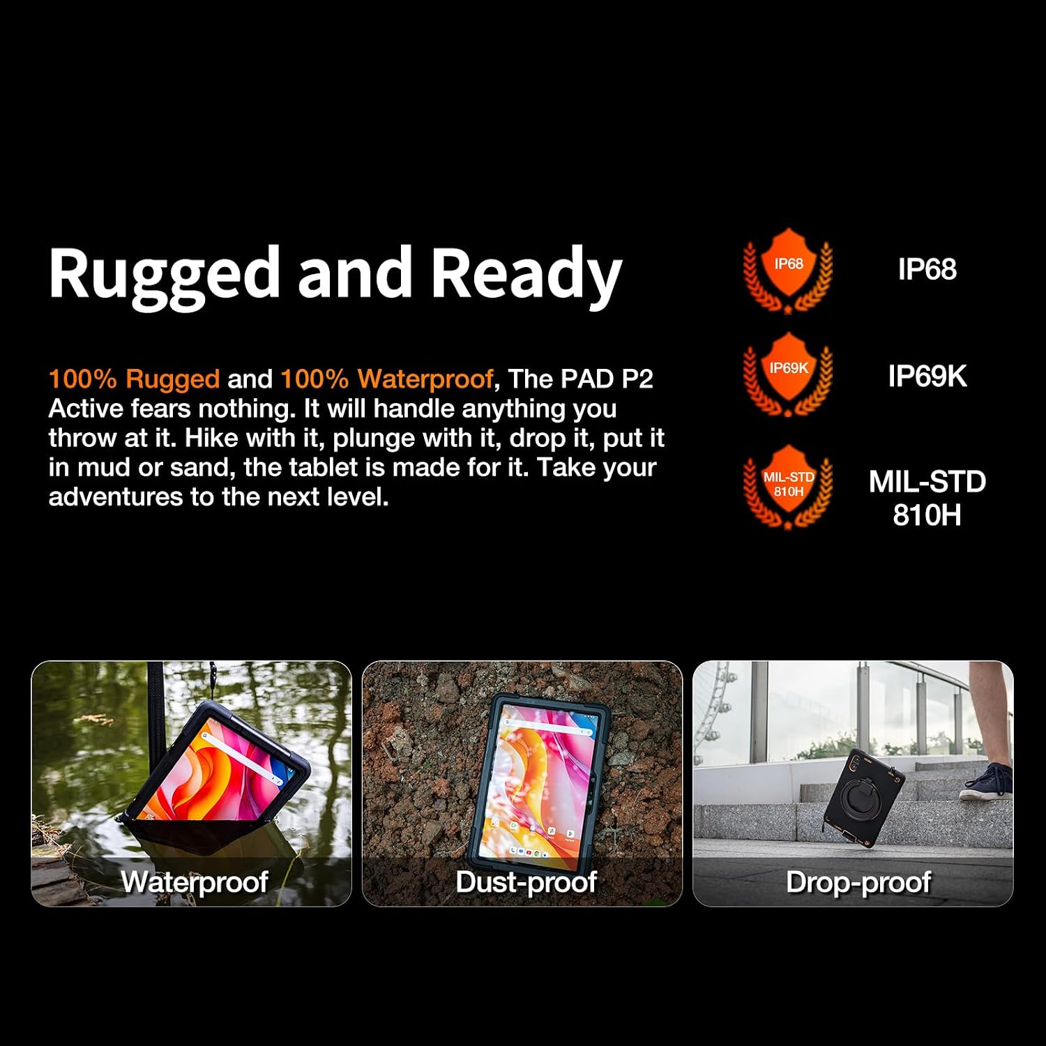 Detalle 2 de AGM PAD P2 Active Rugged Tablet 11" 90Hz