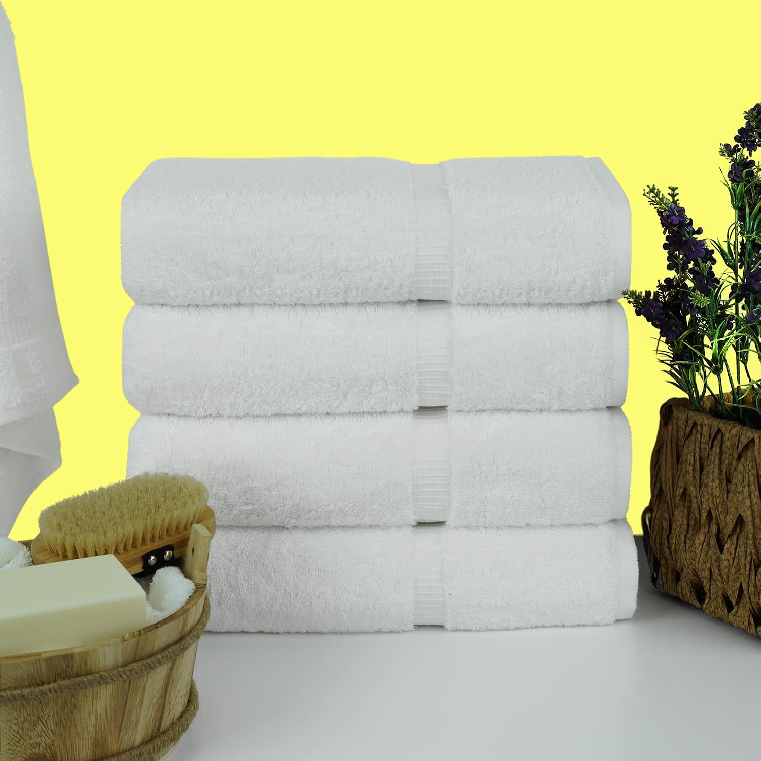 Detalle 2 de Chakir Turkish Linens 4-Piece Bath Towels set