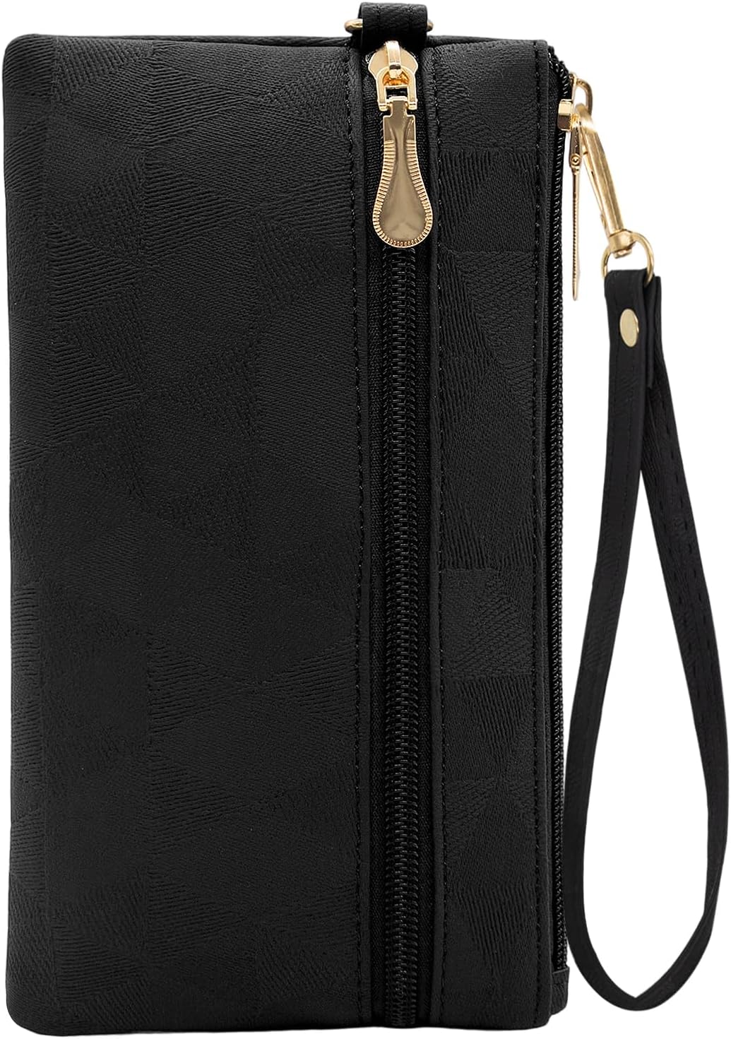 Detalle de LJCZKA Leather Wristlet Wallet for Women and Men – Black-2